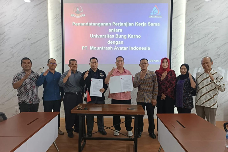 Penandatanganan Perjanjian Kerja sama UBK dan PT. Mountrash Avatar Indonesia