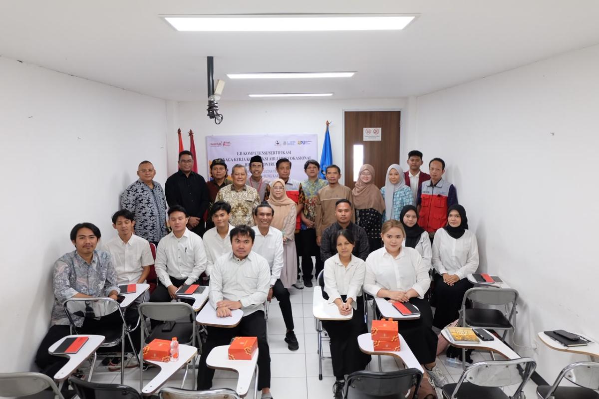UBK Gelar Uji Kompetensi Sertifikasi SDM Vokasional Mahasiswa Fakultas Teknik Bidang Konstruksi