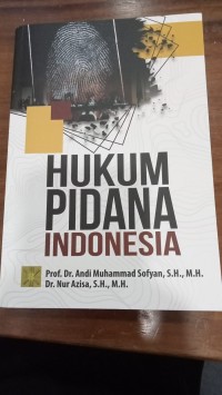 Image of Hukum Pidana Indonesia
