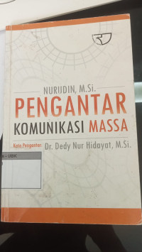 Image of Pengantar Komunikasi Massa
